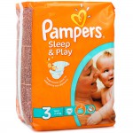 Подгузники, Pampers (Памперс) 5-9 кг №16 слип энд плей миди