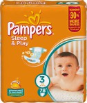 Подгузники, Pampers (Памперс) 5-9 кг №78 слип энд плей миди