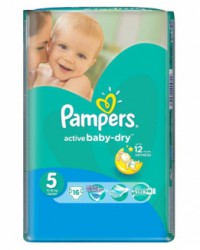 Подгузники, Pampers (Памперс) 11-18 кг р. 5 №11 актив беби драй джуниор