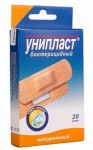 Лейкопластырь бактерицидный, Унипласт плюс р. 1.9смх7.2см 20 шт натуральный на тканевой основе
